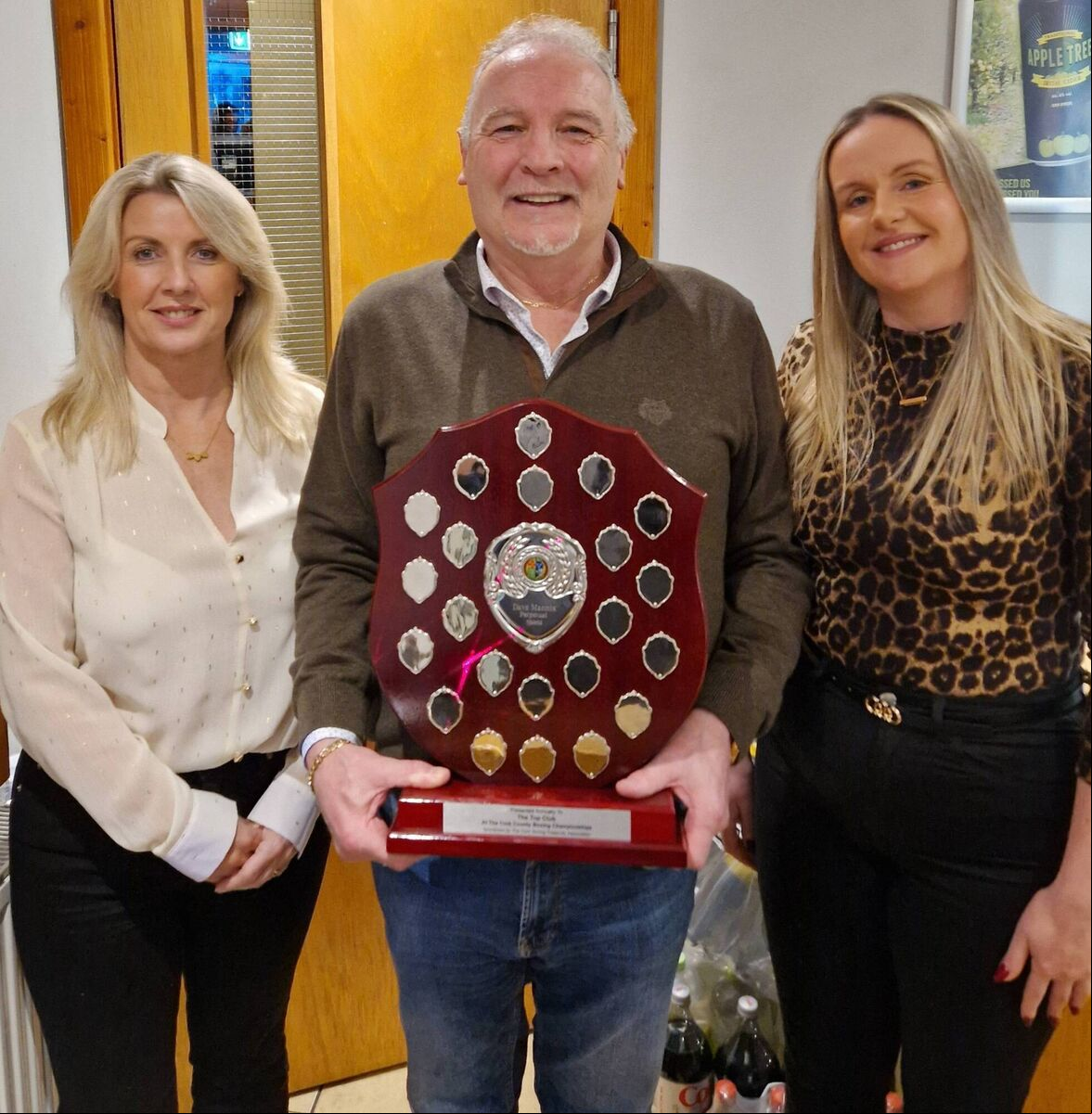 Cork Boxing: County Board Louise Forde, Conal Thomas, president Cork Boxing Fraternity, and Nicola Kelly, Board Treasurer, with the Dave Mannix Shield for the top club at the Cork County Championships, sponsored by the Cork Boxing Fraternity. Cork Boxing: County Board Louise Forde, Conal Thomas, president Cork Boxing Fraternity, and Nicola Kelly, Board Treasurer, with the Dave Mannix Shield for the top club at the Cork County Championships, sponsored by the Cork Boxing Fraternity.