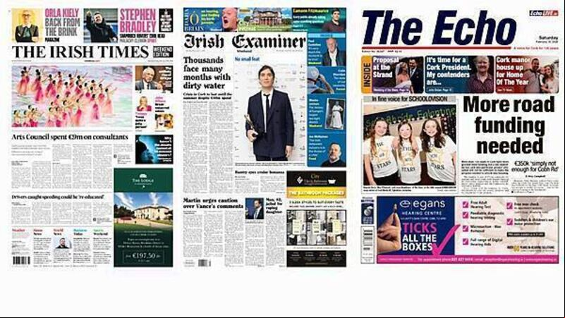 What the papers say: Saturday's front pages What the papers say: Saturday's front pages