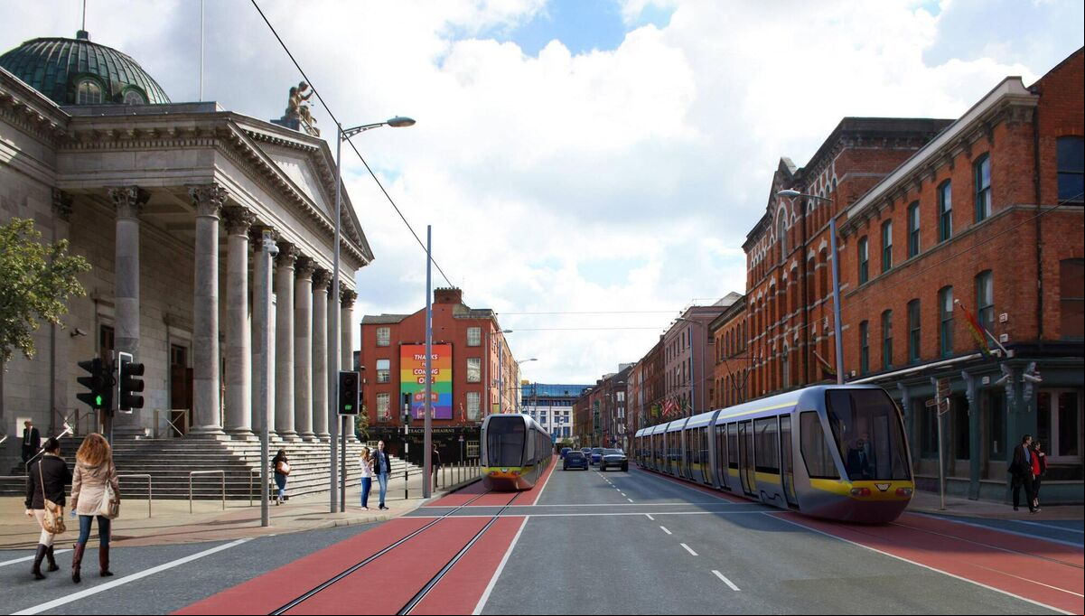 The new look envisaged for Washington Street as part of the Cork Metropolitan Area Transport Strategy. Image: Artist Impression by Philip Watkin of 3ddesignshop.com The new look envisaged for Washington Street as part of the Cork Metropolitan Area Transport Strategy. Image: Artist Impression by Philip Watkin of 3ddesignshop.com