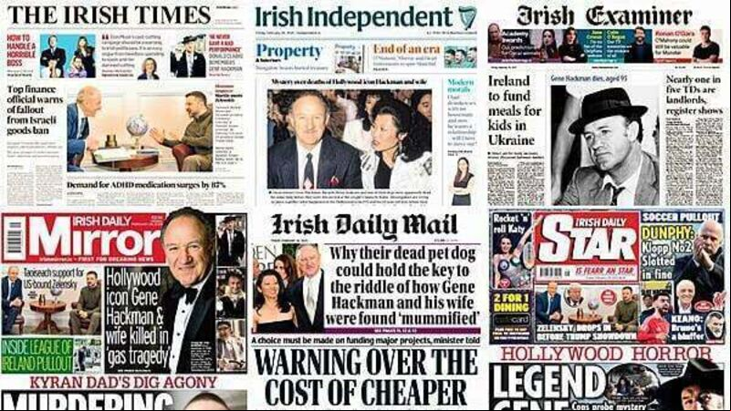 What the papers say: Friday's front pages What the papers say: Friday's front pages