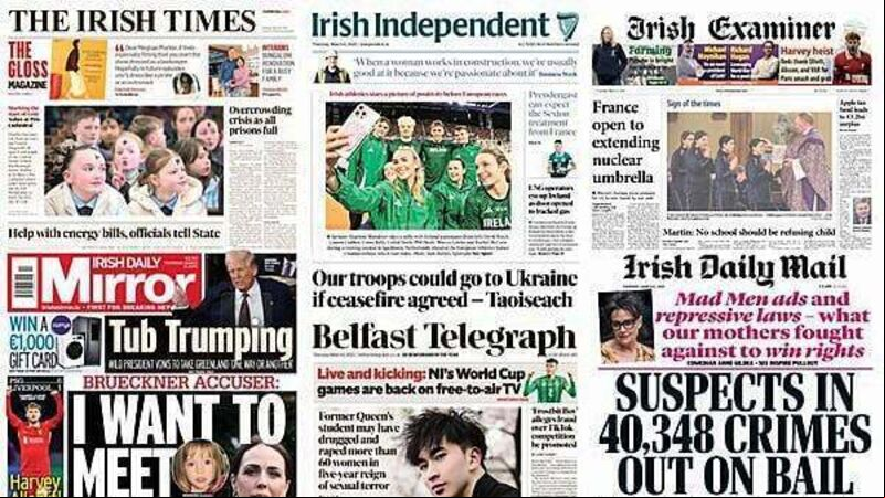 What the papers say: Thursday's front pages What the papers say: Thursday's front pages