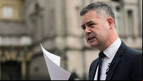 Sinn Fein finance spokesman Pearse Doherty doorstep
