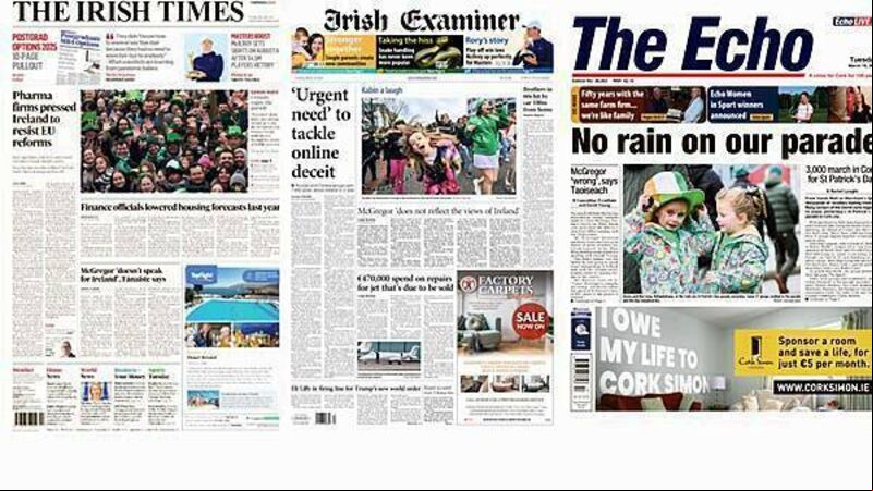 What the papers say: Tuesday's front pages What the papers say: Tuesday's front pages