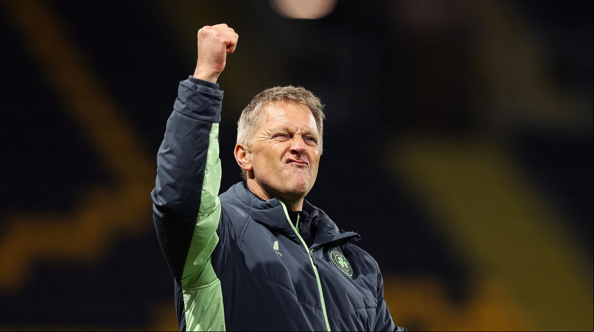 Ireland head coach Heimir Hallgrímsson celebrates after the game. Picture: INPHO/Ryan Byrne Ireland head coach Heimir Hallgrímsson celebrates after the game. Picture: INPHO/Ryan Byrne