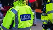Garda inscription on a police jacket from Ireland