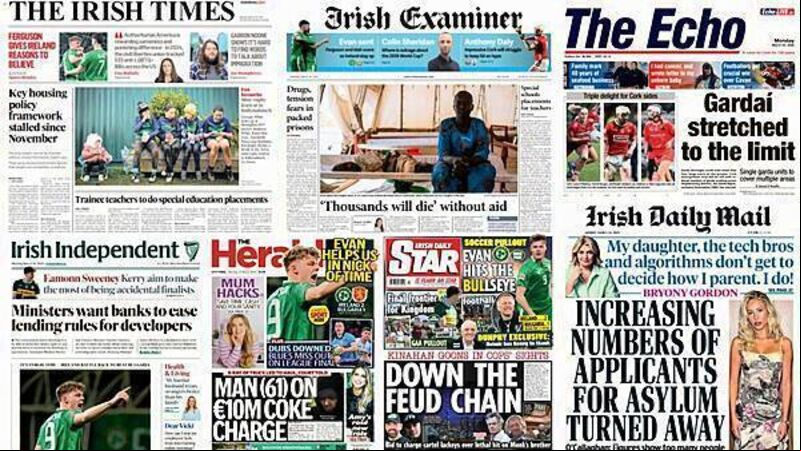 What the papers say: Monday's front pages What the papers say: Monday's front pages