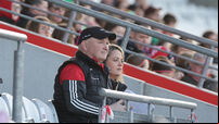 Ger Manley watches from the stand 22/2/2025