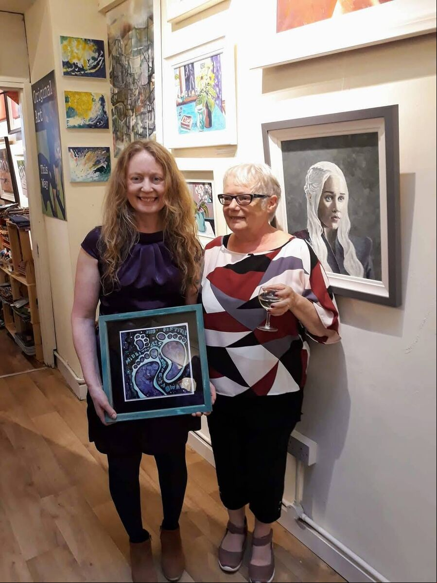 Potter Susan Herlihy and her mother Sheila. Potter Susan Herlihy and her mother Sheila.