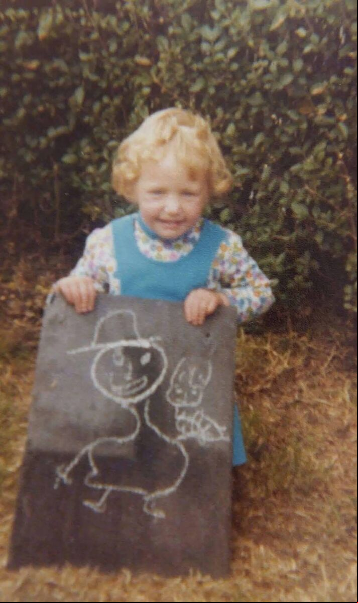 Susan Herlihy as a young artist. Susan Herlihy as a young artist.