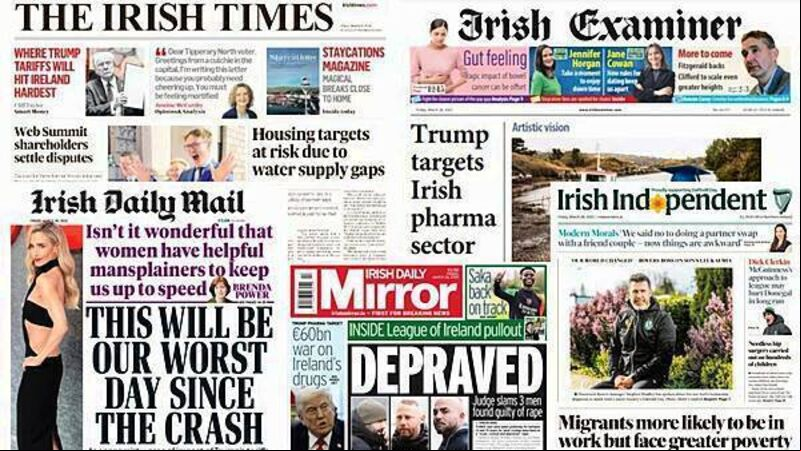 What the papers say: Friday's front pages What the papers say: Friday's front pages