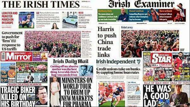 What the papers say: Monday's front pages What the papers say: Monday's front pages