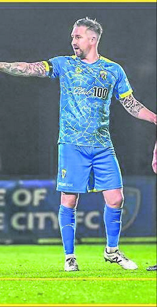 Alan Kearney playing football for Werribee City FC in Australia