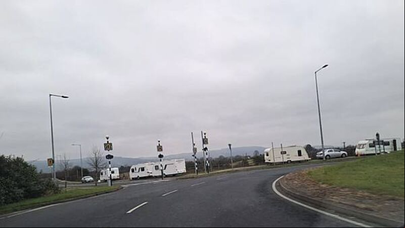 Judge warns Traveller couple they face jail unless they remove caravan from Limerick roundabout Judge warns Traveller couple they face jail unless they remove caravan from Limerick roundabout