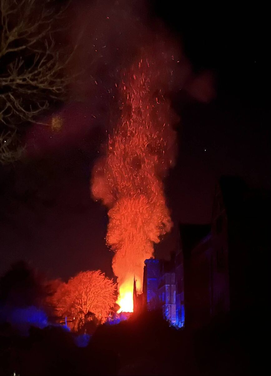 Seven units of Cork City Fire Brigade worked into the early hours of Thursday morning to bring under control a serious fire at the former Good Shepherd convent and Magdalene laundry in Sunday's Well. Picture: Donal O'Keeffe Seven units of Cork City Fire Brigade worked into the early hours of Thursday morning to bring under control a serious fire at the former Good Shepherd convent and Magdalene laundry in Sunday's Well. Picture: Donal O'Keeffe