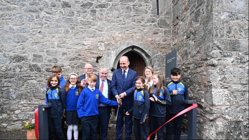 Taoiseach reopens medieval Cork castle Taoiseach reopens medieval Cork castle