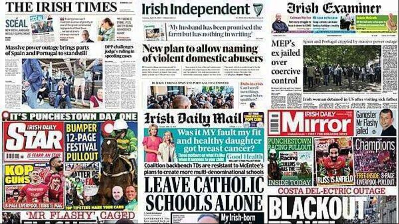What the papers say: Tuesday's front pages What the papers say: Tuesday's front pages