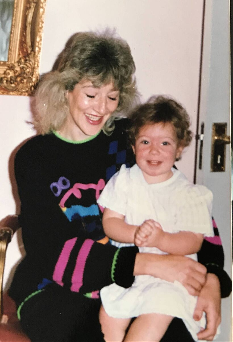 Amelia pictured with her late mum, Mary. Amelia says she is doing her best to make every moment count for her family.