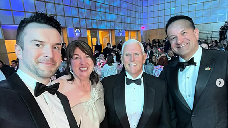 Leo Varadkar meets Mike Pence after he receives award for January 6th actions Leo Varadkar meets Mike Pence after he receives award for January 6th actions
