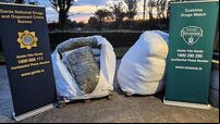 Two men arrested after seizure of drugs worth €10 million in Co Clare