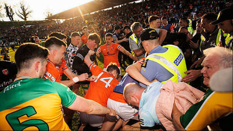 Ulster final ends in ugly scenes as Donegal and Armagh camps clash Ulster final ends in ugly scenes as Donegal and Armagh camps clash
