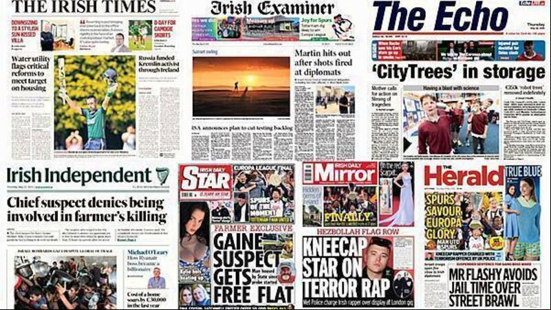 What the papers say: Thursday's front pages What the papers say: Thursday's front pages