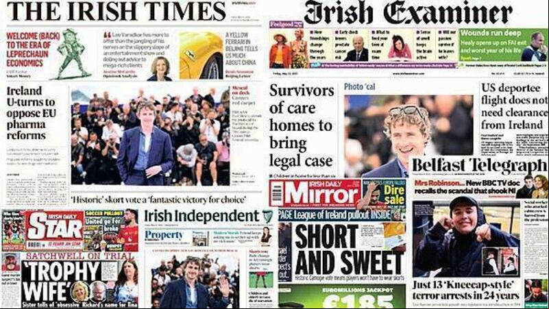 What the papers say: Friday's front pages What the papers say: Friday's front pages