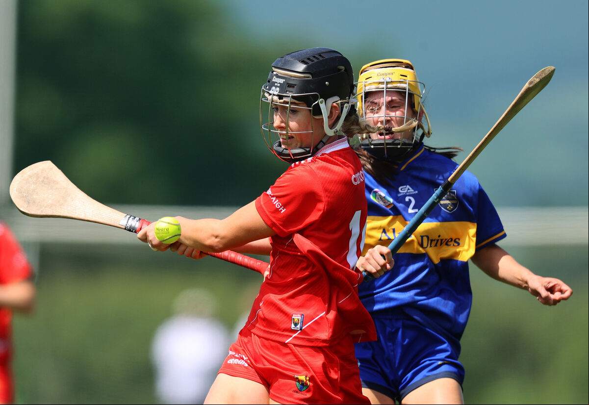 Tipperary's Lorna Ryan tackles Isobel Sheehan of Cork. Picture: INPHO/Leah Scholes Tipperary's Lorna Ryan tackles Isobel Sheehan of Cork. Picture: INPHO/Leah Scholes