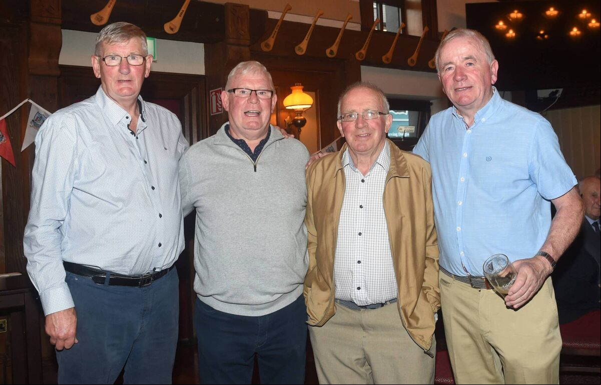 Pictured at the Cork three-in-a-row reunion were Eamonn O'Donoghue, Dermot McCurtin, Martin Coleman and Brian Murphy. Picture: George Hatchell Pictured at the Cork three-in-a-row reunion were Eamonn O'Donoghue, Dermot McCurtin, Martin Coleman and Brian Murphy. Picture: George Hatchell