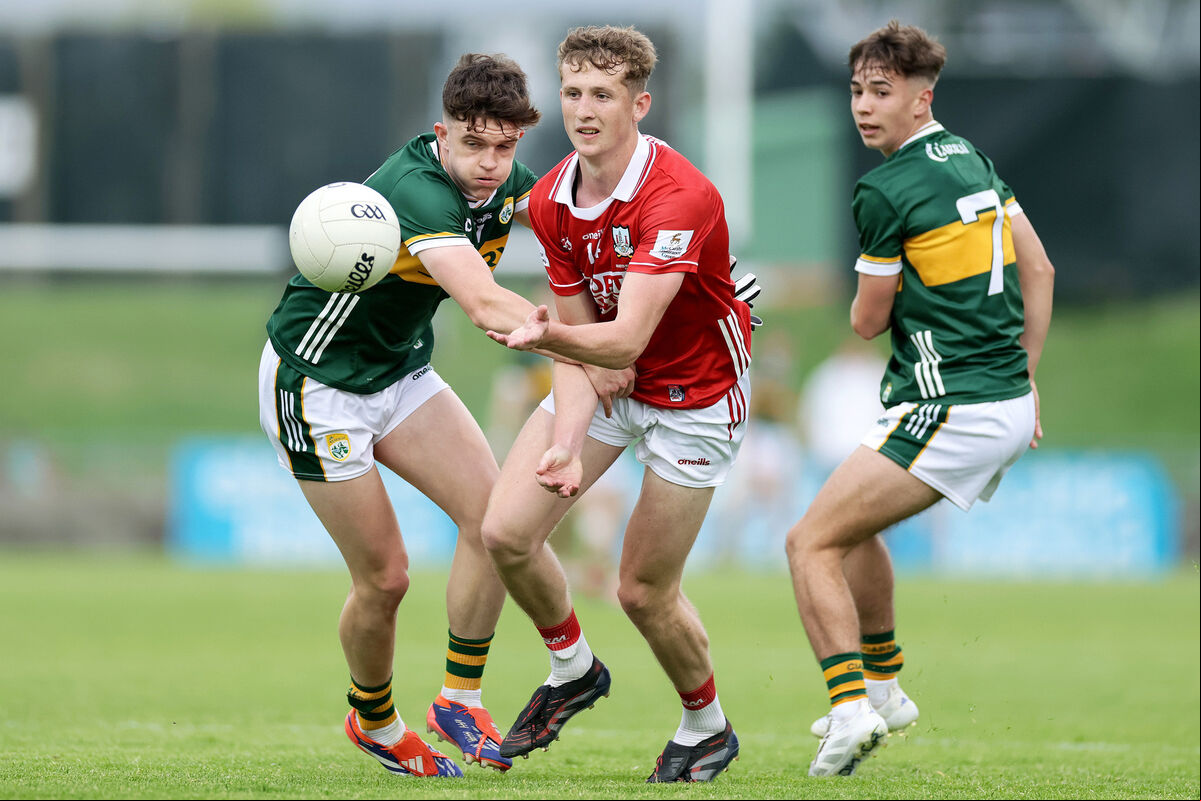 Cork's Ben Corkery-Delaney in action against Gearóid White of Kerry. Picture: INPHO/Laszlo Geczo Cork's Ben Corkery-Delaney in action against Gearóid White of Kerry. Picture: INPHO/Laszlo Geczo