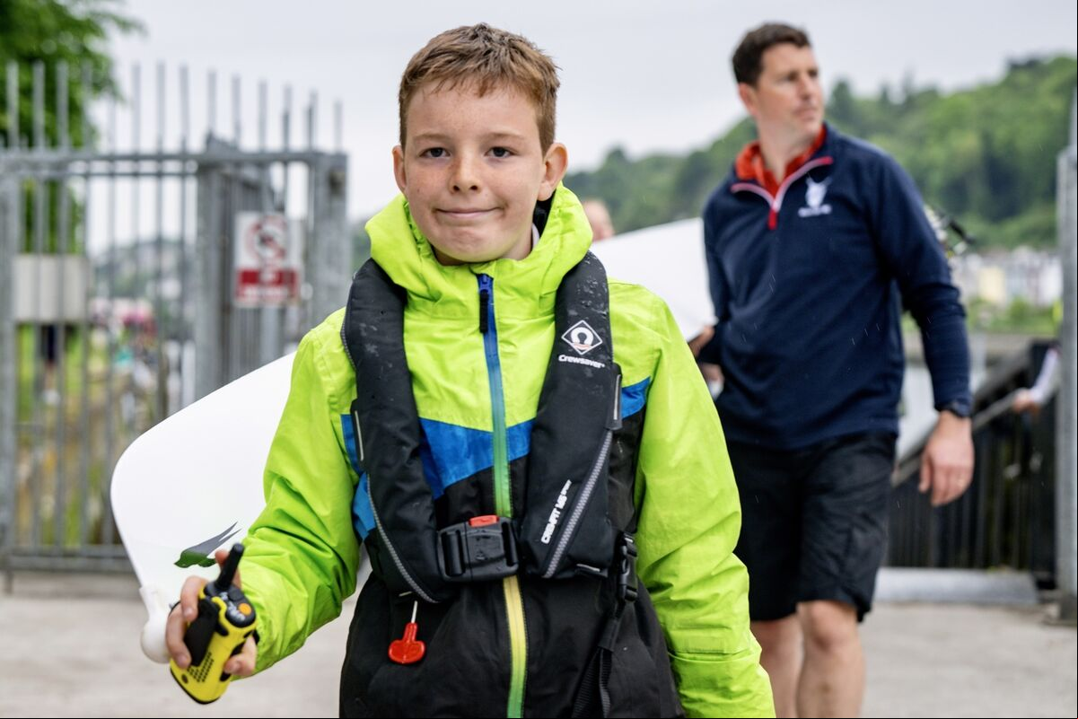 Tom O’ Donovan from Bantry Rowing Club helps out during the Lee Regatta at The Marina in Cork. Picture Chani Anderson Tom O’ Donovan from Bantry Rowing Club helps out during the Lee Regatta at The Marina in Cork. Picture Chani Anderson
