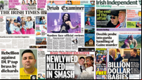 What the papers say: Saturday's front pages