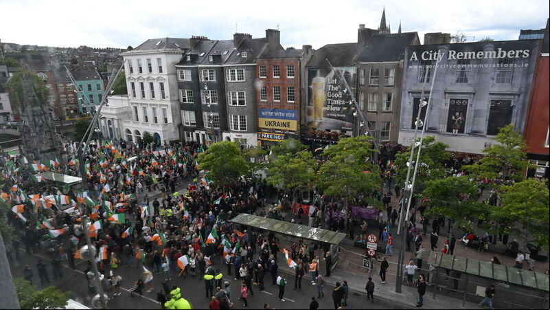 Large Cork city rallies noisily but peacefully Large Cork city rallies noisily but peacefully