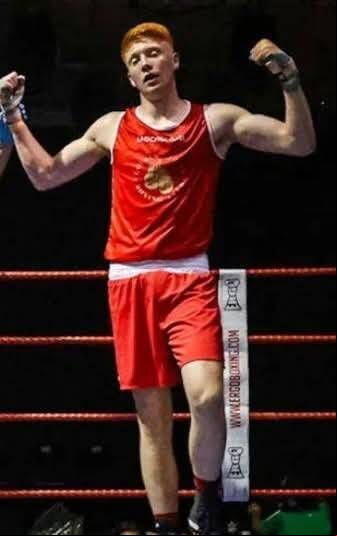 Cork Boxing: William Heaphy (Golden Gloves) celebrates winning his fifth Irish title, the Light Heavyweight Irish Cadet Championship. Cork Boxing: William Heaphy (Golden Gloves) celebrates winning his fifth Irish title, the Light Heavyweight Irish Cadet Championship.