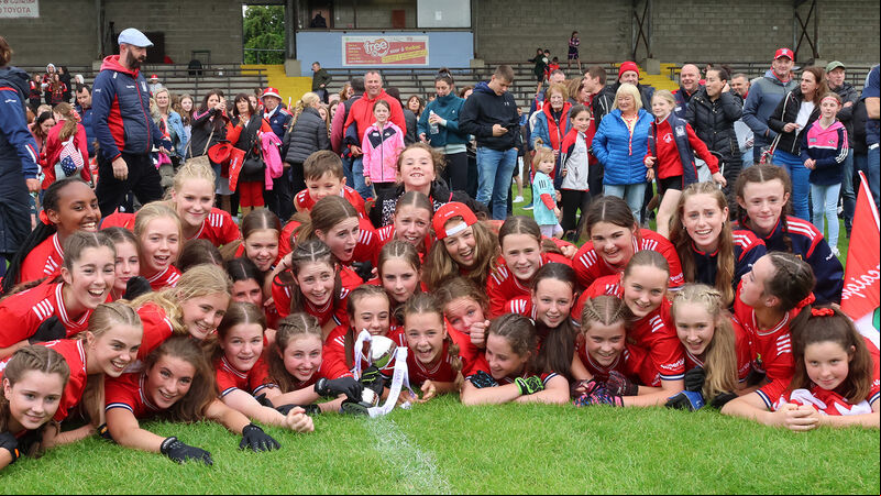 Cork U14 ladies footballers beat Galway after extra time in epic All-Ireland final