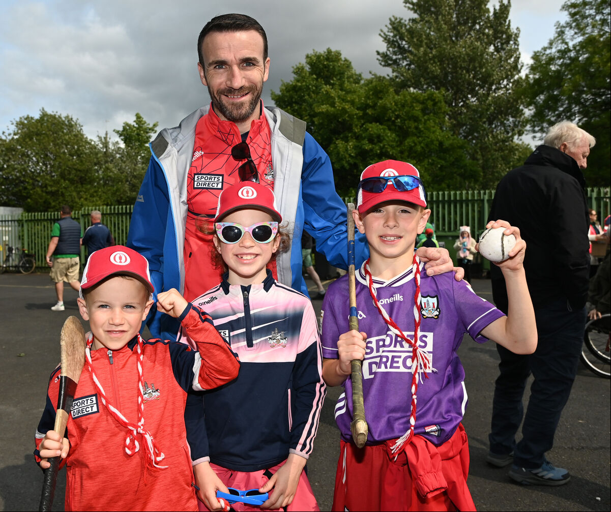 Former Cork player Martin Coleman and his children Donal, Jamie May and Martin Óg at the Munster SHC final between Cork and Limerick at TUS Gaelic Grounds, Limerick. Picture: Eddie O'Hare Former Cork player Martin Coleman and his children Donal, Jamie May and Martin Óg at the Munster SHC final between Cork and Limerick at TUS Gaelic Grounds, Limerick. Picture: Eddie O'Hare