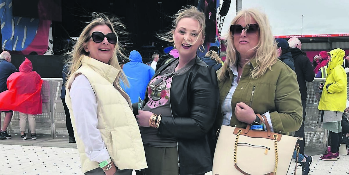 Claire Foley, Oldcastle, Co Meath; Kim Seymour, Togher; and Loyola O’Mahony, Douglas, at The Corrs ed by Natalie Imbruglia and Imelda May at Virgin Media Park, last Friday night. Picture: Eddie O’Hare
Claire Foley, Oldcastle, Co Meath; Kim Seymour, Togher; and Loyola O’Mahony, Douglas, at The Corrs ed by Natalie Imbruglia and Imelda May at Virgin Media Park, last Friday night. Picture: Eddie O’Hare